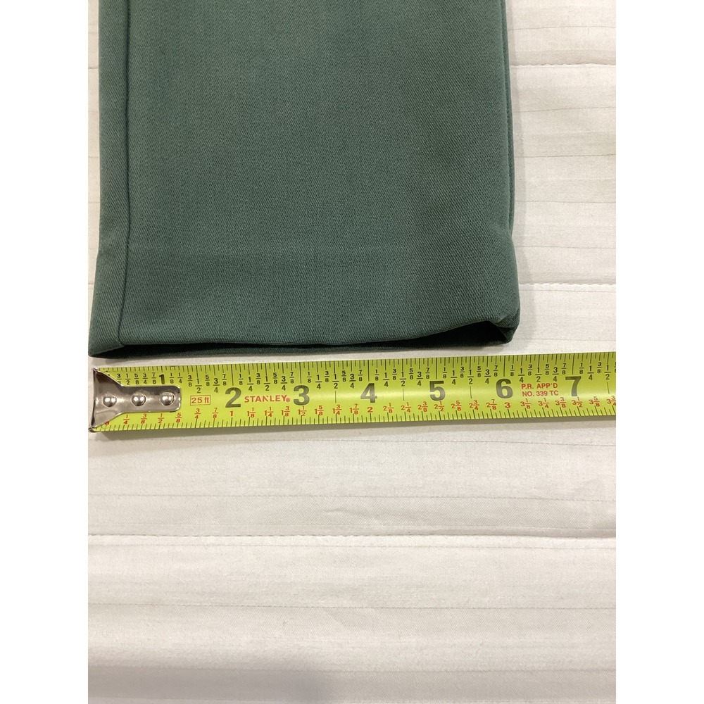 Loft Womens Size 2 Green High Rise Wide Leg Tie Waist Pleated Crop Pants - Picture 5 of 6